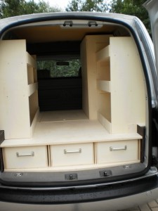 Schappenwand + Bodemschappen bedrijfswagen