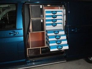 Materiaal bedrijfswageninrichting